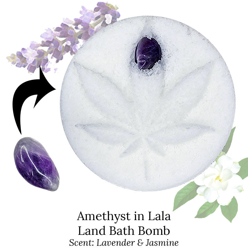 50mg Amethyst in Lala Land CBD Bath Bomb