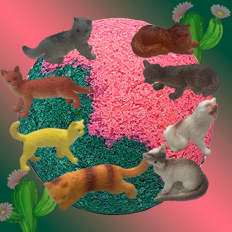 Cactus Kitty Toy Bath Bomb