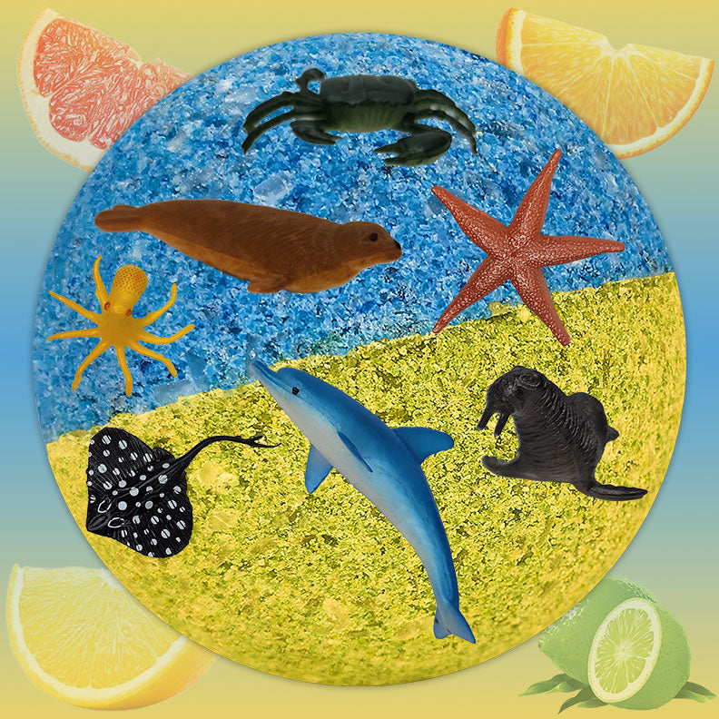 Day at the Beach Marine Wildlife Toy Bath Bomb