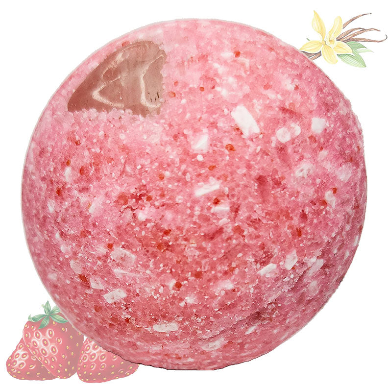 Pink Champagne Crystal CBD Bath Bomb