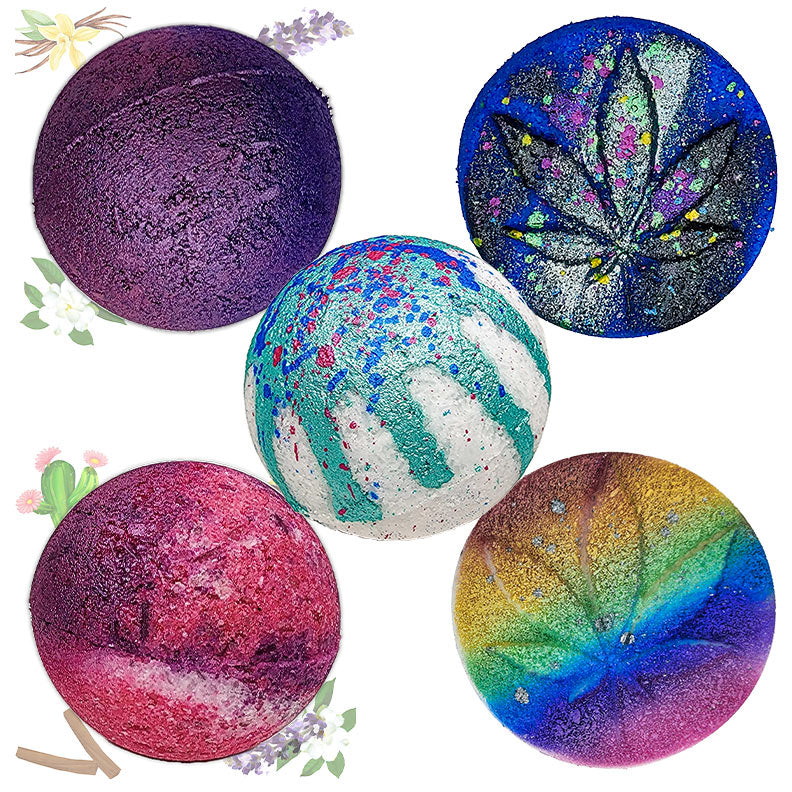 CBD Bath Bombs with Glitter
