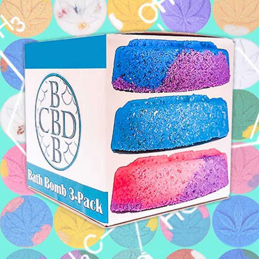 Custom CBD Bath Bomb 3 Pack