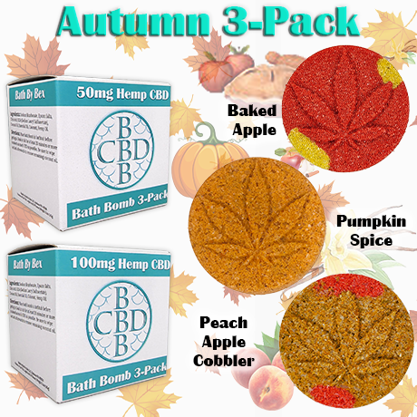 Autumn CBD Bath Bomb 3 Pack