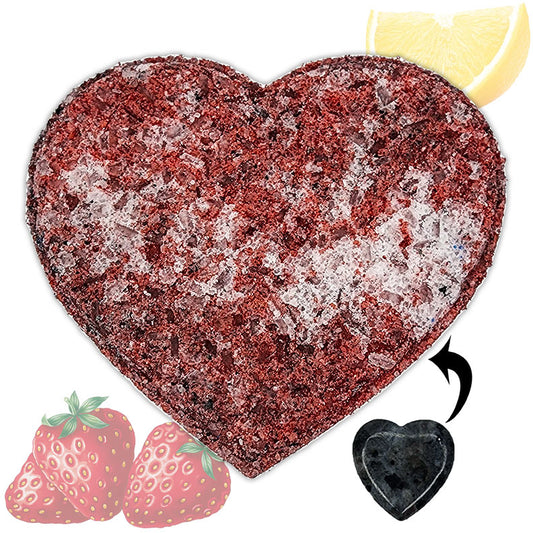 Bad Blood CBD Bath Bomb with assorted Heart Crystal
