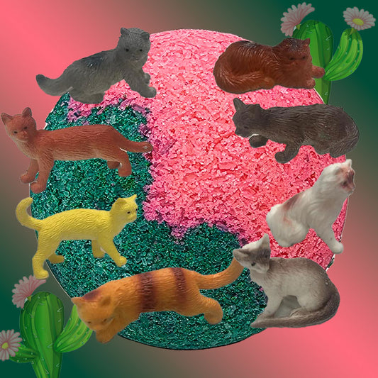 Cactus Kitty Toy Bath Bomb