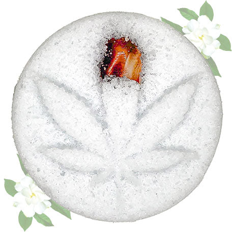 Passion CBD Bath Bomb with embedded Carnelian