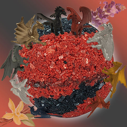 Fire and Brimstone Dragon Toy Bath Bomb